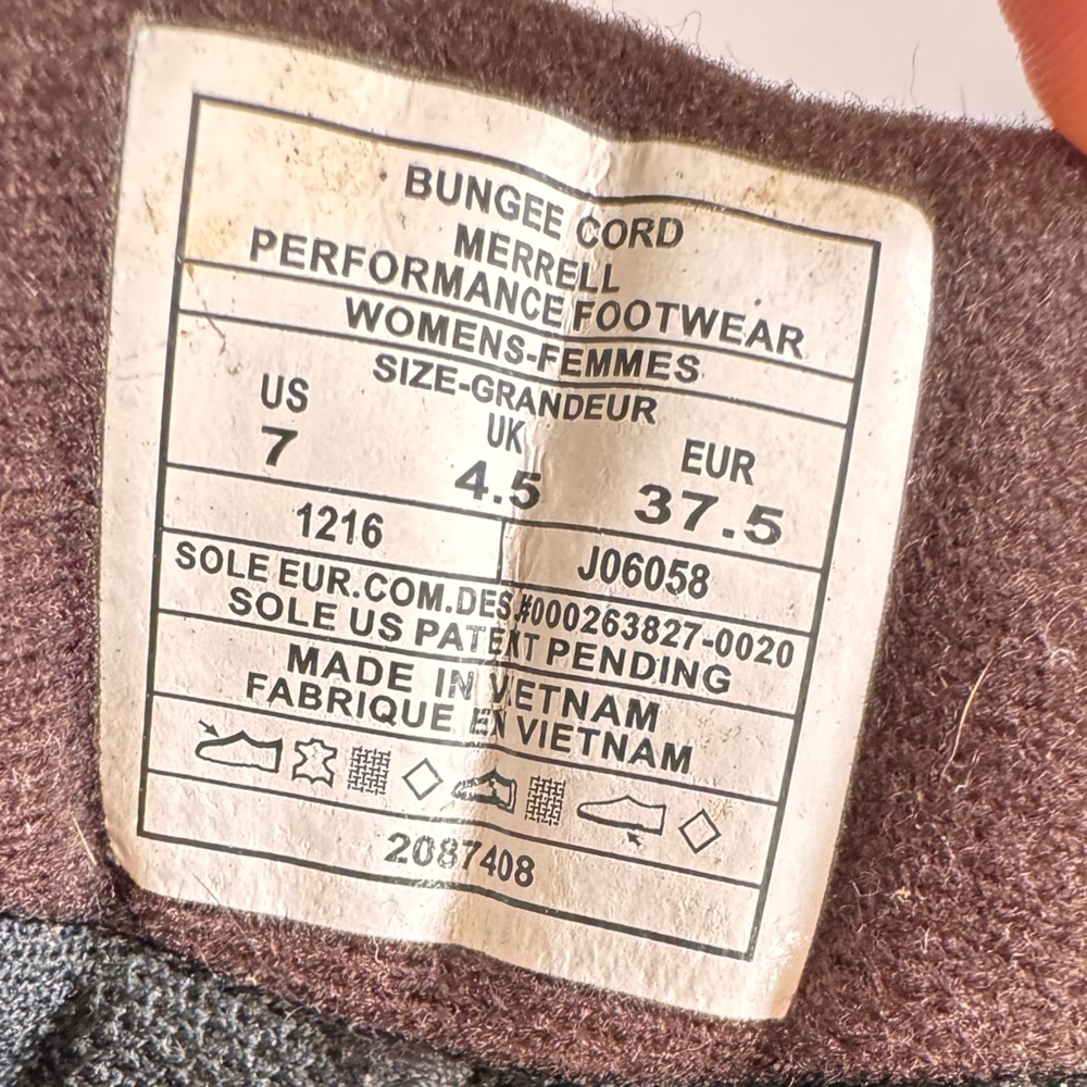Merrell Moab 2 Mid Waterproof Suede Hiking Boots in Bungee Cord Size 7 - Picture 10 of 10